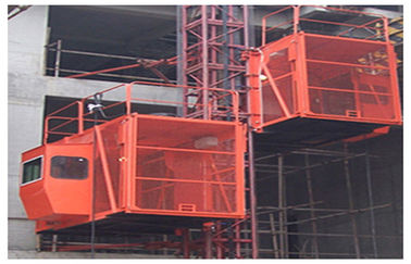 El CE/ISO certificó estilo rojo del elevador 1000kg SC100/100 jaulas del alzamiento del pasajero